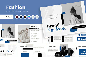 Noire - Modern Retro Brand Guideline, a Branding & Logo Template by twinstd