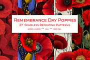 Remembrance Day Poppies, a Pattern Graphic by karenfoleyphoto (Thumbnail 1 of 7)