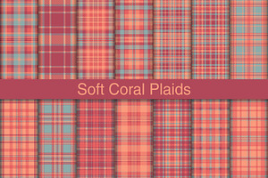#234 Soft Coral Color Plaids