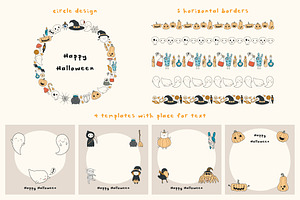 Halloween Bundle Cute Illustrations