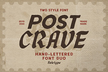 Post Crave - Two Style Font