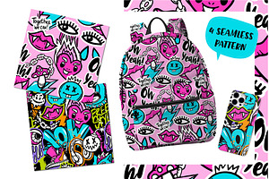 Graffiti Art. Pattern Collection