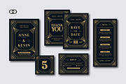 Art Deco Wedding Invitation, an Invitation Template by Siska Arista (Thumbnail 2 of 2)