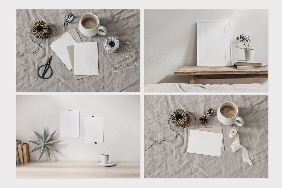 23 Beige Christmas mockups & photos, a Household Mockup by Tabita's shop (Photo 8 of 14)