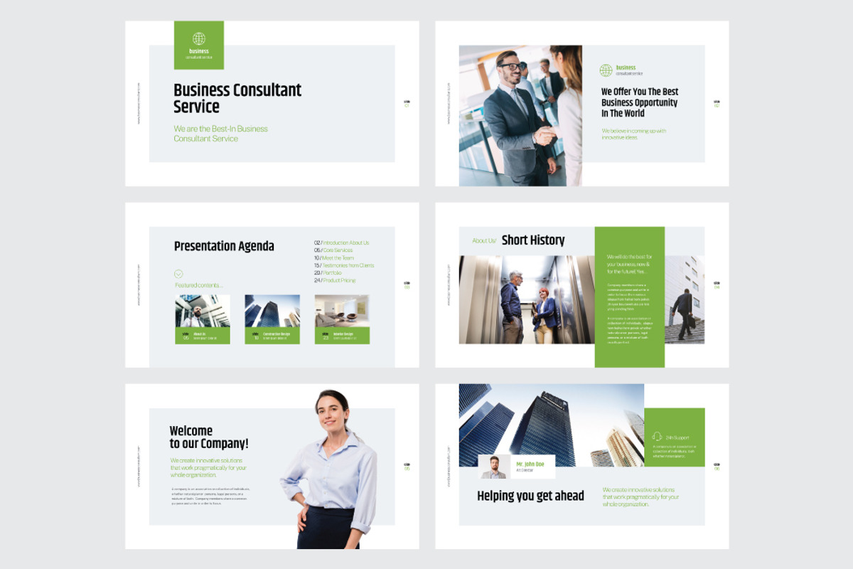 BUSINESS CONSULTANT - Powerpoint, a Presentation Template by Shafura (Photo 2 of 6)