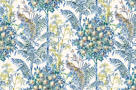 Peacock & Orange tree pattern