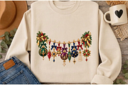 Ornamental Christmas Clothesline, a Seasonal Illustration by Ink Gallery (Thumbnail 8 of 8)