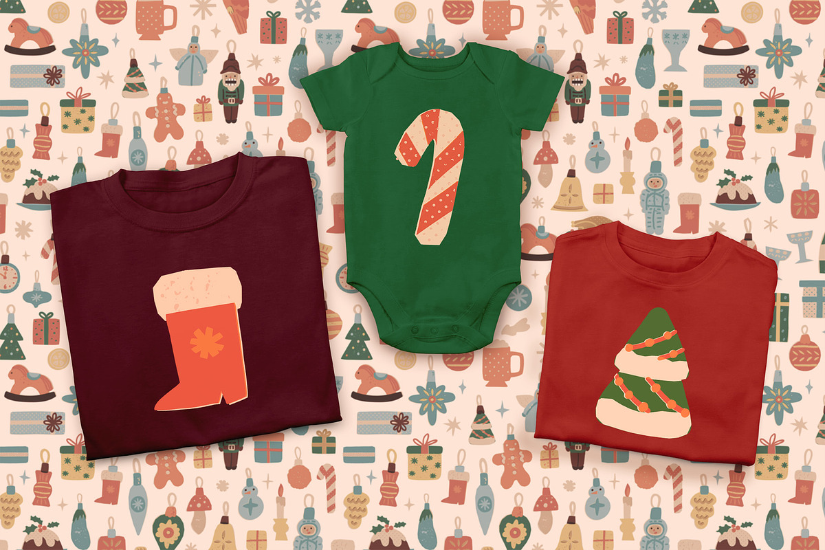 Retro Christmas Clipart & Graphics, a Seasonal Illustration by Paper Cherry (Photo 18 of 21)