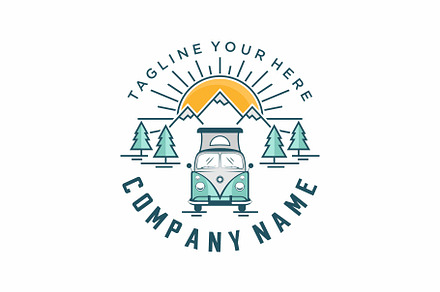 Recreational vehicle (RV) logo, a Branding & Logo Template by swarnstudio