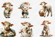 cute Easter lamb clipart, an Illustration by Designworld (Thumbnail 3 of 5)