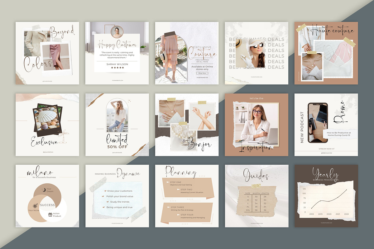 CLASSY Paper Based Instagram Creator, a Social Media Template by SNIPESCIENTIST (Photo 17 of 33)