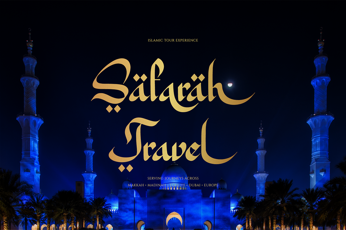 Arabian Mandala | Blackletter Arabic, a Blackletter Font by Denustudios (Photo 3 of 12)