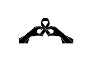 Cancer Health Support Symbols Set, a Healthcare Illustration by Designer_Momina (Thumbnail 8 of 16)