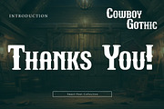 Cowboy Gothic, a Font by Wow Magic (Thumbnail 3 of 3)