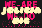 Pluffy Loon | Baloon Bubble Font, a Sans Serif Font by Jolicia Type (Thumbnail 8 of 13)