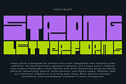 Heavy Block - A Chunky Display Font, a Sans Serif Font by Ainun Jinan (Thumbnail 2 of 10)