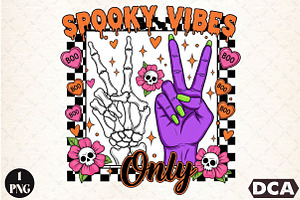 Retro Halloween Spooky PNG Sublimati, an Illustration by DreamCafeArt