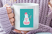 Christmas Wall Art Let It Snow Png, an Illustration by Dream Creation (Thumbnail 3 of 5)