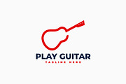 Guitar Logo, a Branding & Logo Template by Zeer Graphic (Thumbnail 1 of 2)