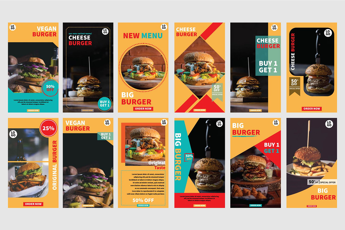 Instagram Food Story Template, a Social Media Template by AM studio (Photo 2 of 2)