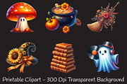 Retro Fall Halloween PNG Clipart PNG, an Illustration by RobertsArt (Thumbnail 2 of 7)