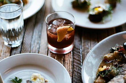 Cocktails and Dinner at Restaurant