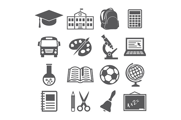 School And Education Icons