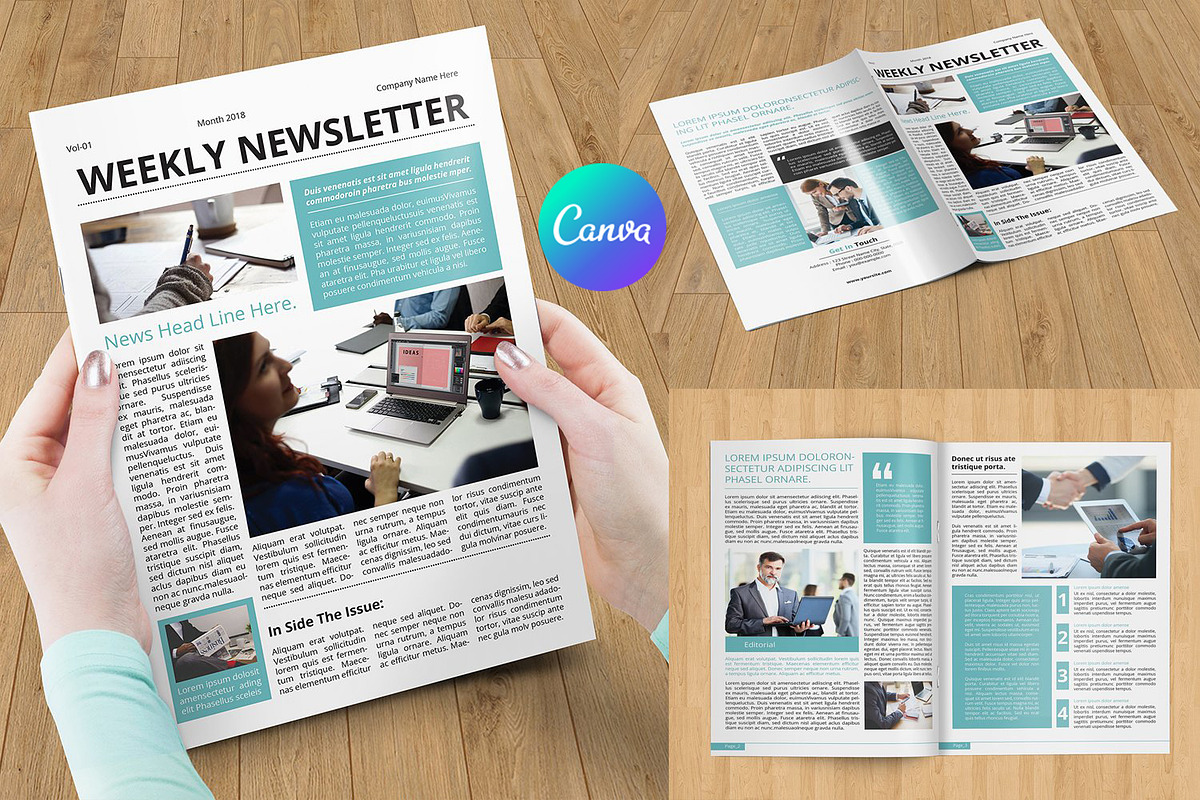 Business Newsletter V802, a Brochure Template by Template Shop (Photo 1 of 2)
