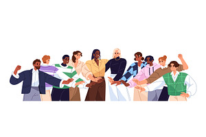 People team, community together, a Person Illustration by PaperTrident