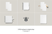 STATIONERY/NOTEBOOK MOCKUPS, a Books & Magazine Mockup by MCKP*ME (Thumbnail 12 of 14)