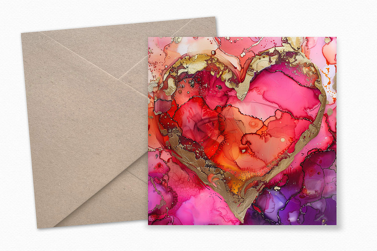 Vibrant Ink Hearts, a Decorative Illustration by rileyBgraphics (Photo 3 of 6)