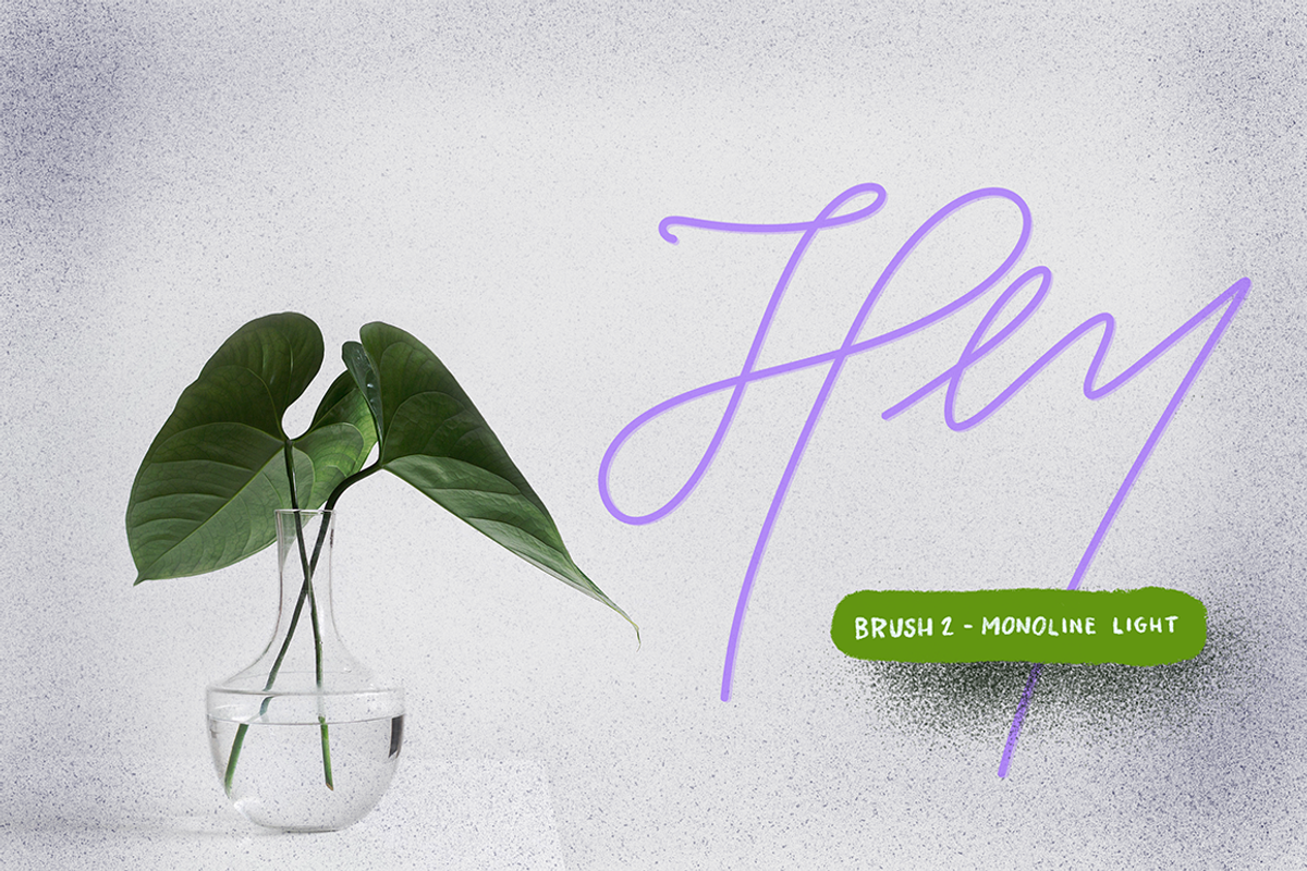 "The Lucky" Procreate lettering kit preview 3