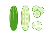 Flat Vegetable Clipart Collection, a Graphic by judayartworks (Thumbnail 13 of 14)