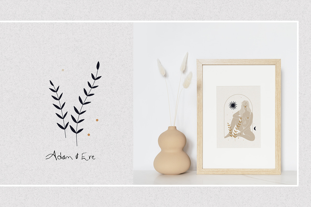 Adam and Eve, a Person Illustration by Chikovnaya (Photo 7 of 14)