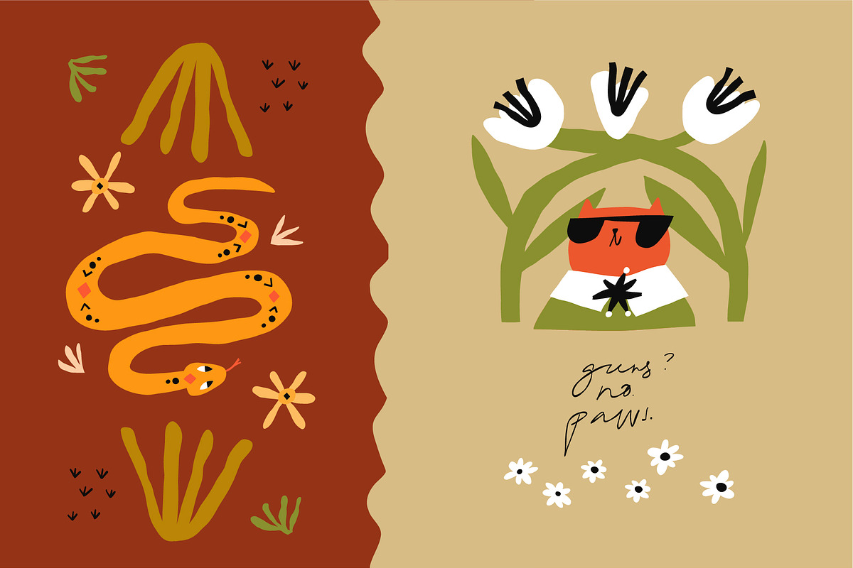 Arizona cats | 350+ illustrations, an Animal Illustration by Olia (Photo 12 of 13)