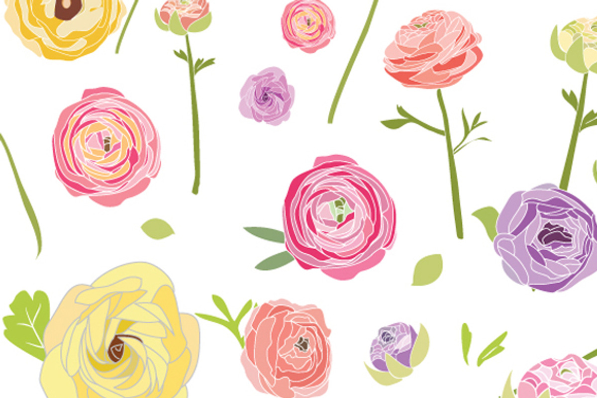 Garden Party - Flower Clip Art preview 2