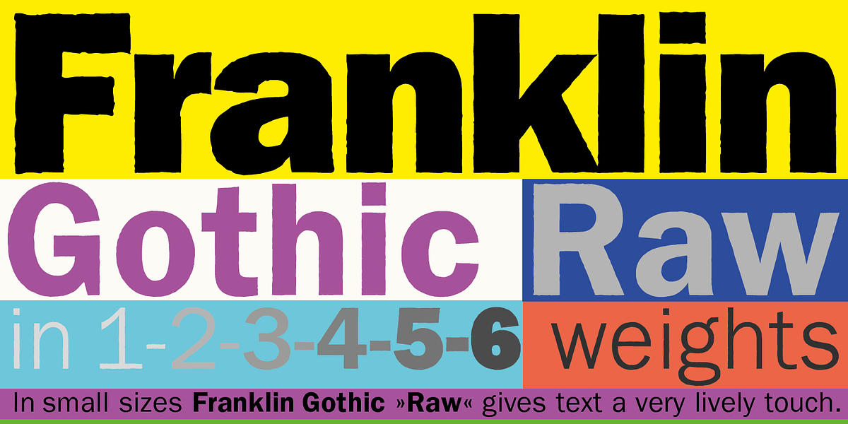 Franklin Gothic Raw, a Sans Serif Font by Wiescher-Design (Photo 1 of 6)