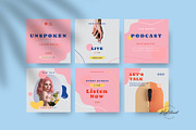 UNSPOKEN - Podcast IG for Canva, a Social Media Template by Kalstud (Thumbnail 2 of 4)
