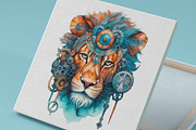Watercolor Steampunk Clipart, an Animal Illustration by ArtIrisArt (Thumbnail 5 of 8)