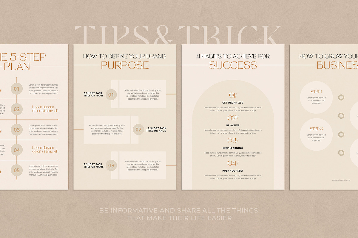 WorkBook Creator for Coaches, CANVA, a Marketing Template by Eesome Design Studio (Photo 19 of 23)