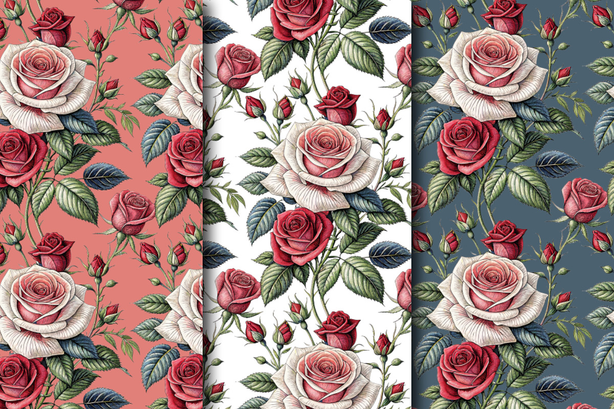 English Roses, a Pattern Graphic by Designs by Helen Trupak (Photo 3 of 13)