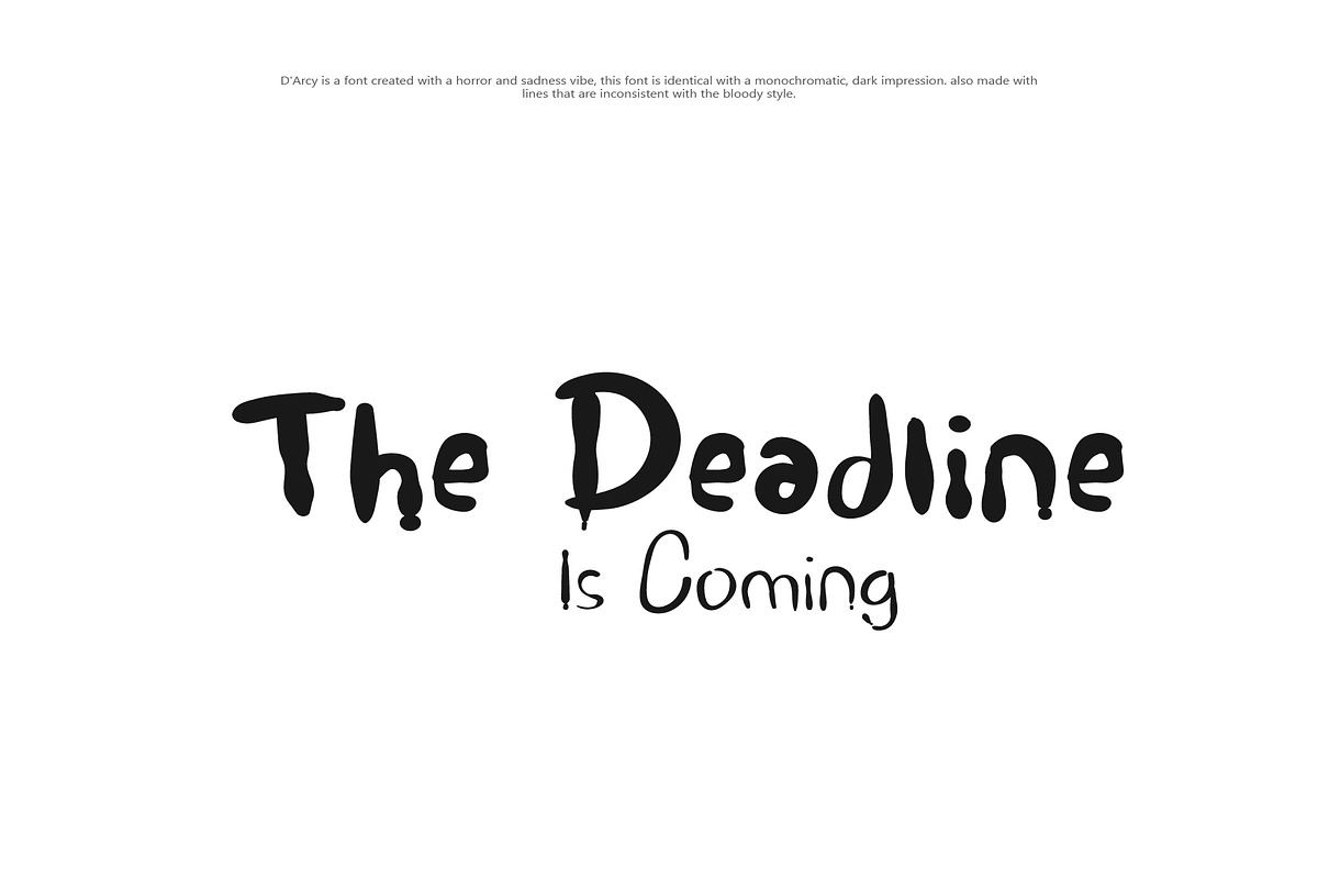 D'arcy Typeface, a Font by Phoenix Dungeon (Photo 2 of 9)