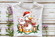 Christmas Goose with Cocoa & Gifts P, an Illustration by DreamPrint404 (Thumbnail 2 of 7)