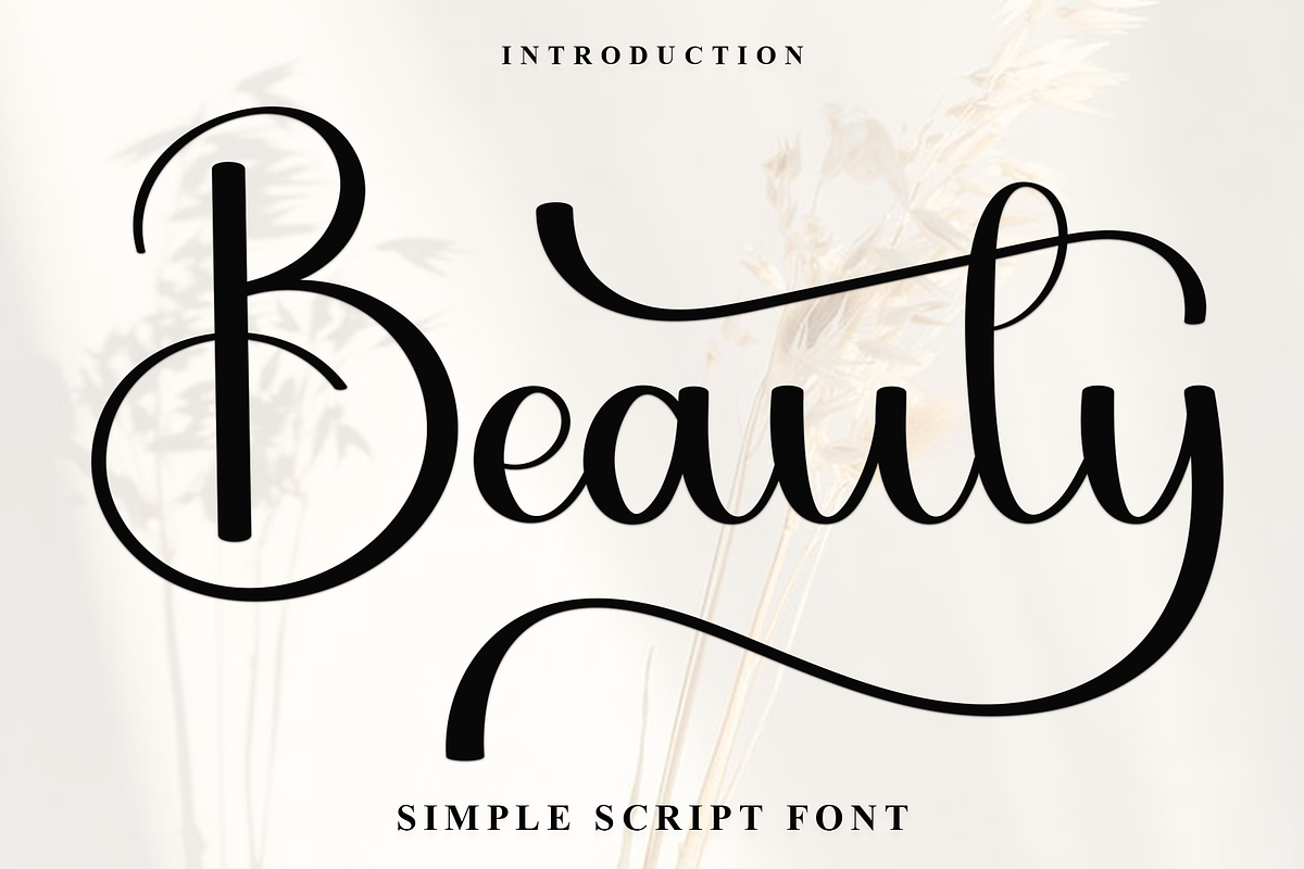 Beauty, a Script Font by InermediaSTUDIO (Photo 2 of 8)