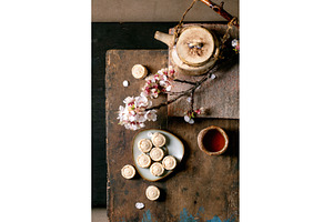 Japanese Tea Ceremony with Cherry, a Background Photo by Natasha Breen