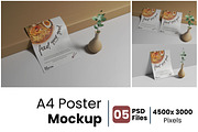 A4 Poster Mockup, a Print Template by Indah (Thumbnail 1 of 7)