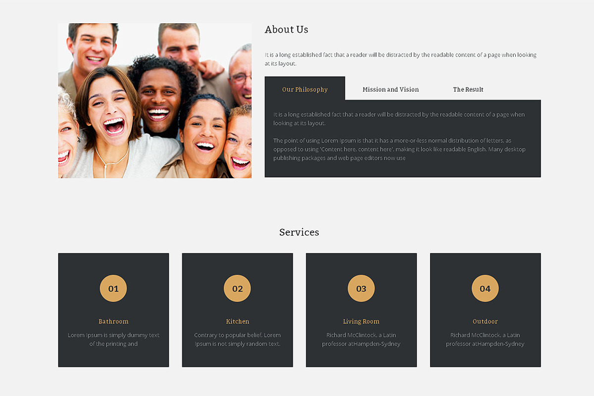 Modern Responsive One Page Theme, a Landing Page Template by IceTemplates (Photo 2 of 3)