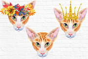 Portraits of oriental cat, an Animal Illustration by Watercolor fantasy (Thumbnail 6 of 6)