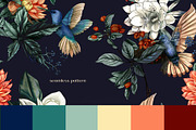 Seamless patterns Hummingbird Blooms, a Pattern Graphic by Yana Dobrik (Thumbnail 7 of 14)