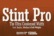 Stint Ultra Condensed Pro Family, a Serif Font by Stiggy & Sands (Thumbnail 1 of 5)